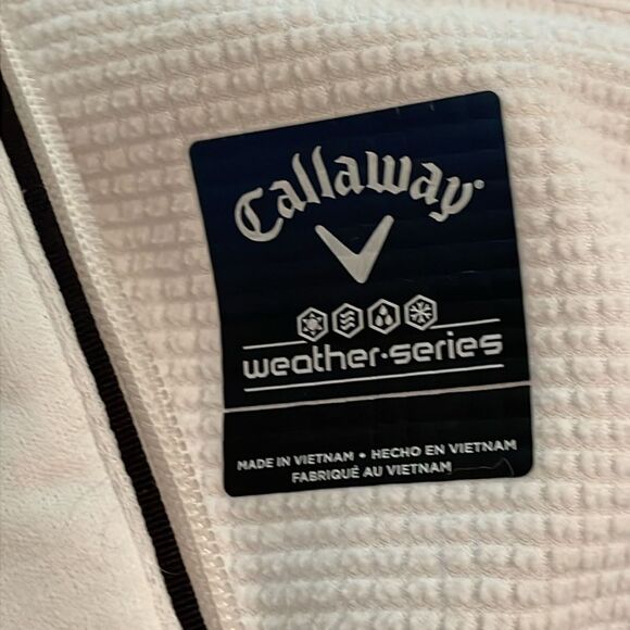 Callaway White Golf Weather Series Pullover 1/2 Zip Top Mens Size 2XL? - Picture 2 of 12